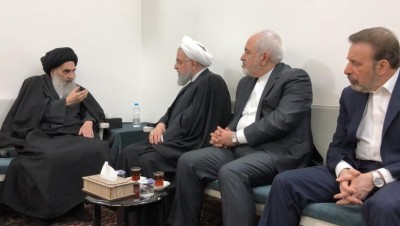 ظريف يعتذر لـ"السيستاني" بعد هجوم مستشار مرشد إيران