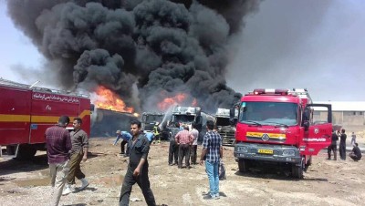 انفجار قوي يهز مدينة رازي الصناعية بإيران