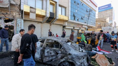 العراق.. عشرات القتلى والجرحى بتفجيرين انتحاريين في سوق شعبي ببغداد (فيديو)